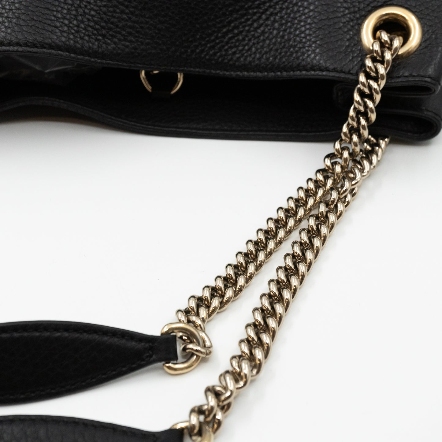 Soho Tassel Chain Black Leather