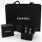 Lambskin CC Turnlock Drop Earrings Gold Black