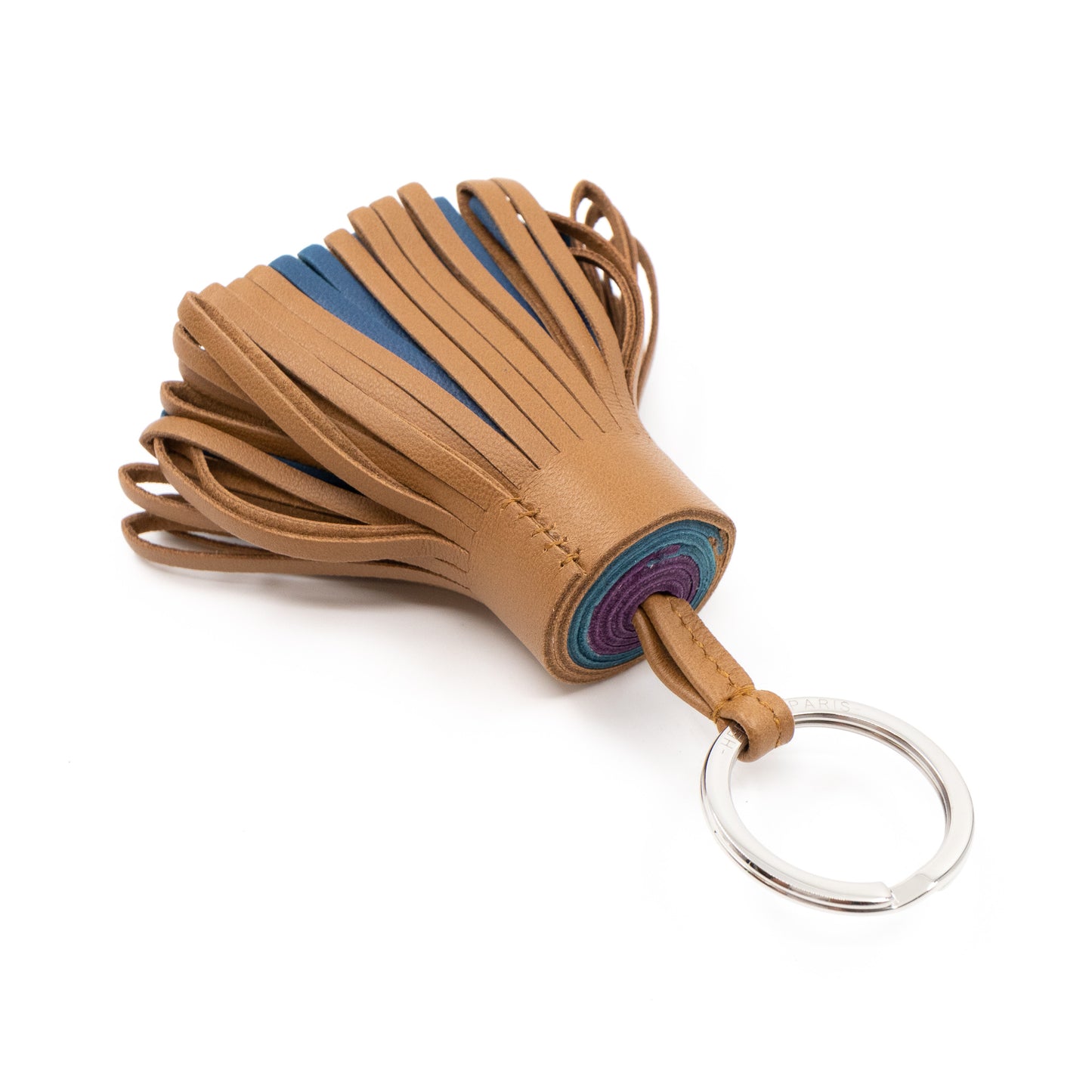 Carmen Key Ring Kraft Leather