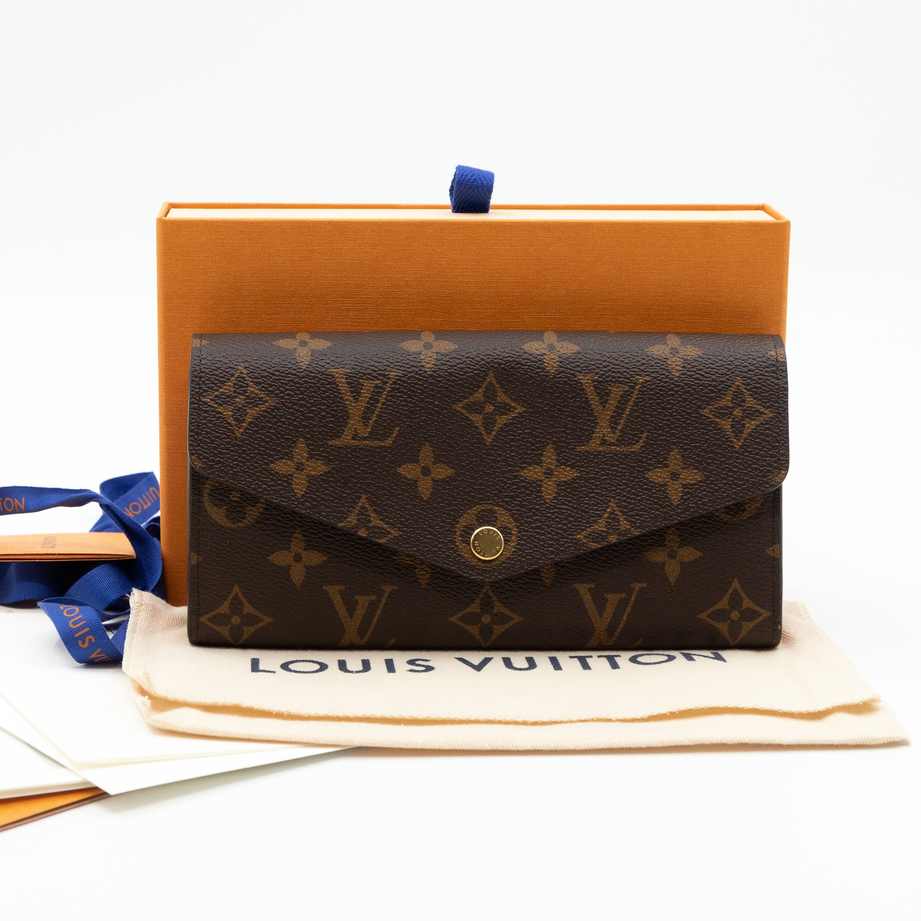 Sarah Wallet Monogram Red