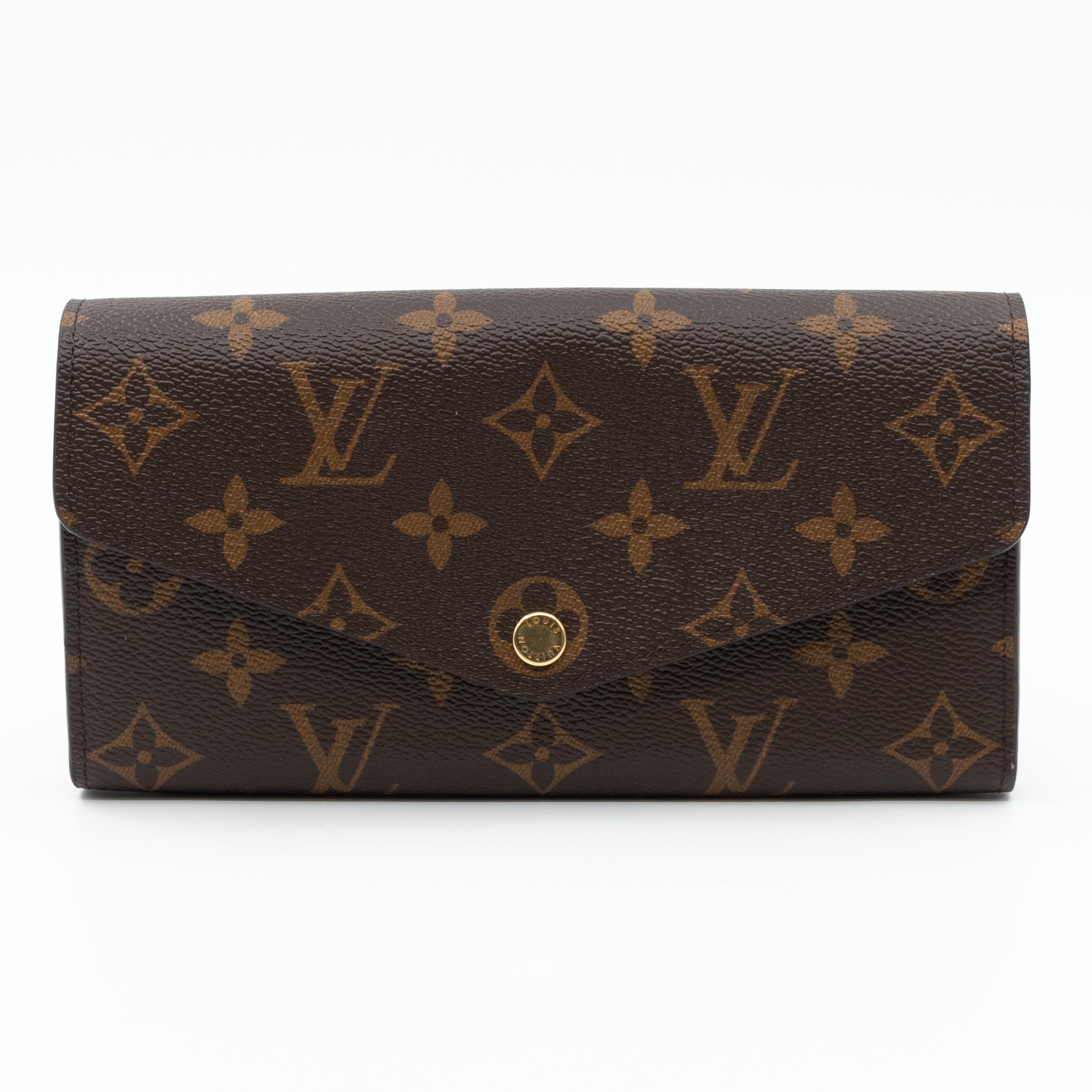 Sarah Wallet Monogram Red