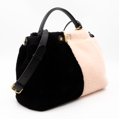 Peekaboo Medium Shearling Colorblock