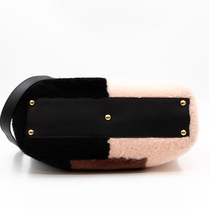 Peekaboo Medium Shearling Colorblock