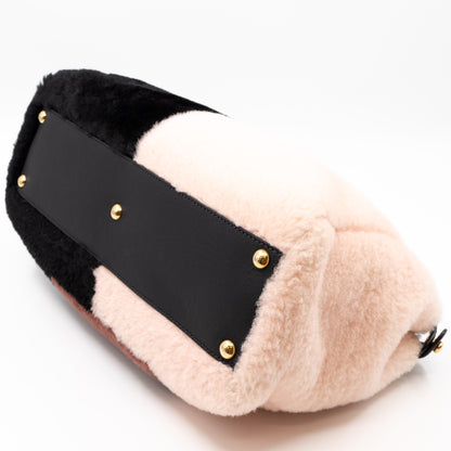 Peekaboo Medium Shearling Colorblock