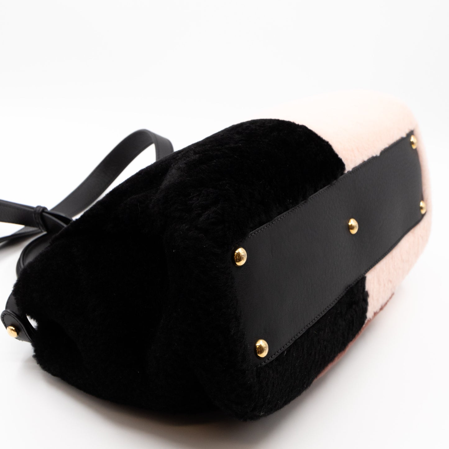 Peekaboo Medium Shearling Colorblock