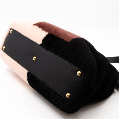 Peekaboo Medium Shearling Colorblock