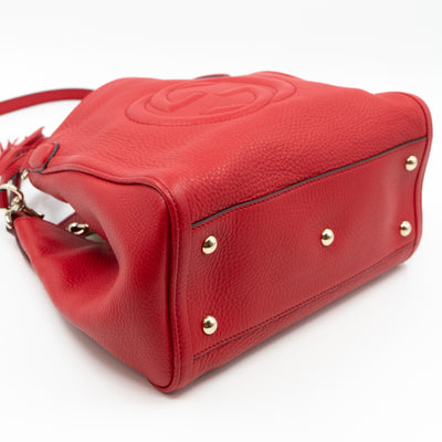 Soho Two Way Tote Red Leather