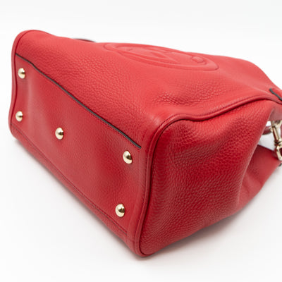 Soho Two Way Tote Red Leather