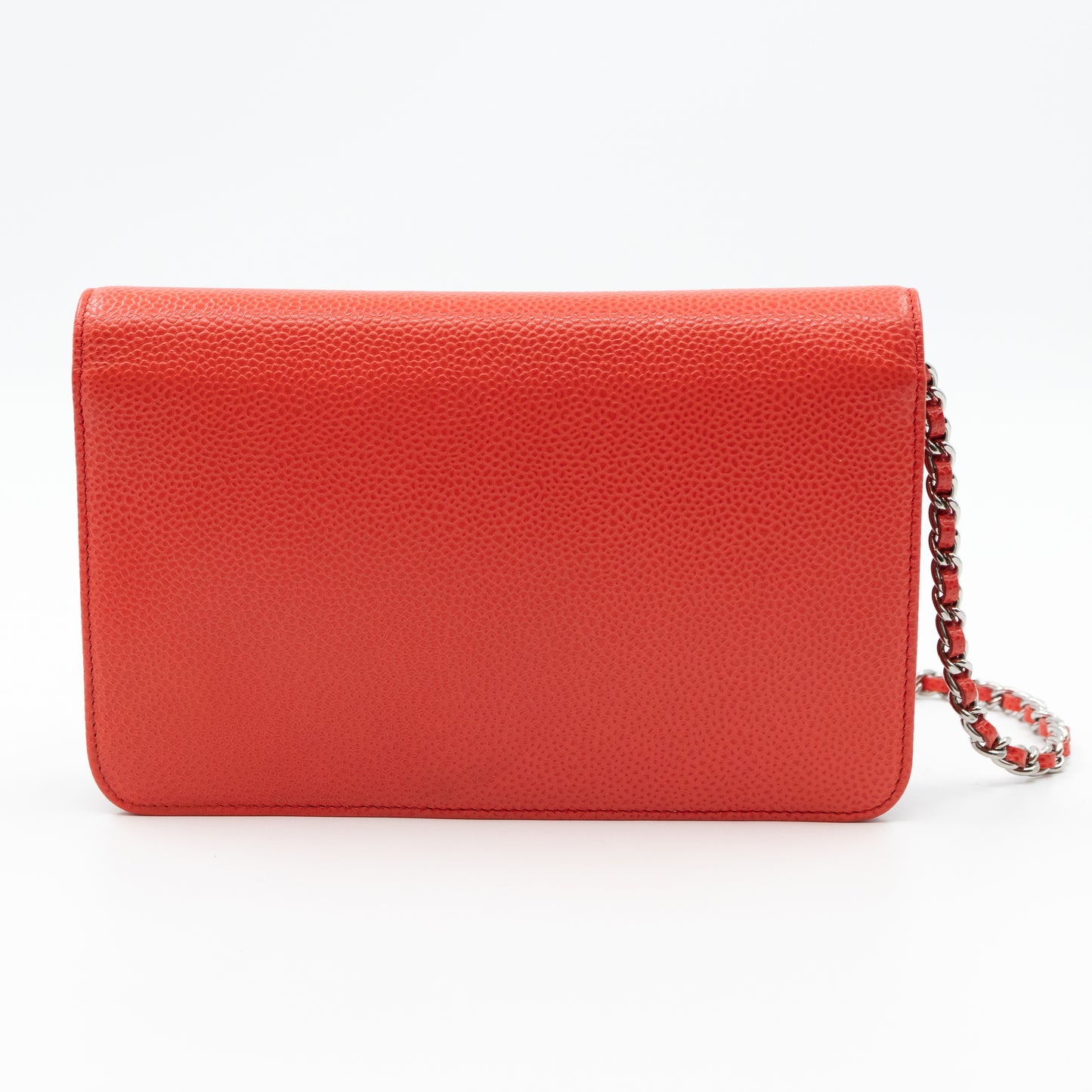 Chanel – Chanel Classic CC Wallet On Chain Coral Caviar – Queen Station