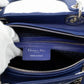 Lady Dior Large Blue Lambskin Leather