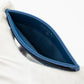 Card Holder Gabrielle Iridescent Blue Leather