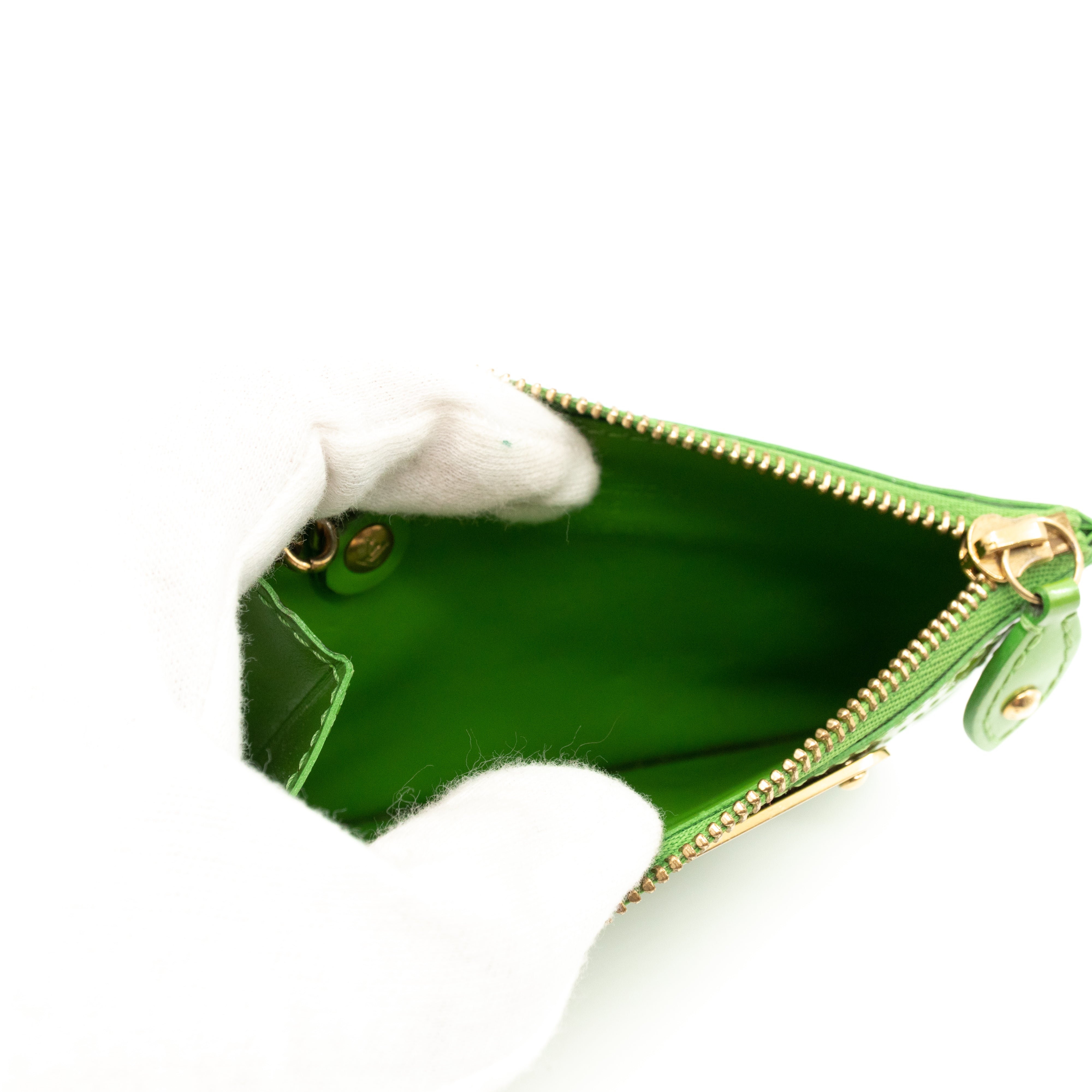 Key Pouch Vernis Vert Tonic