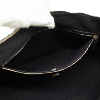 Pembridge Double Handle Black Leather