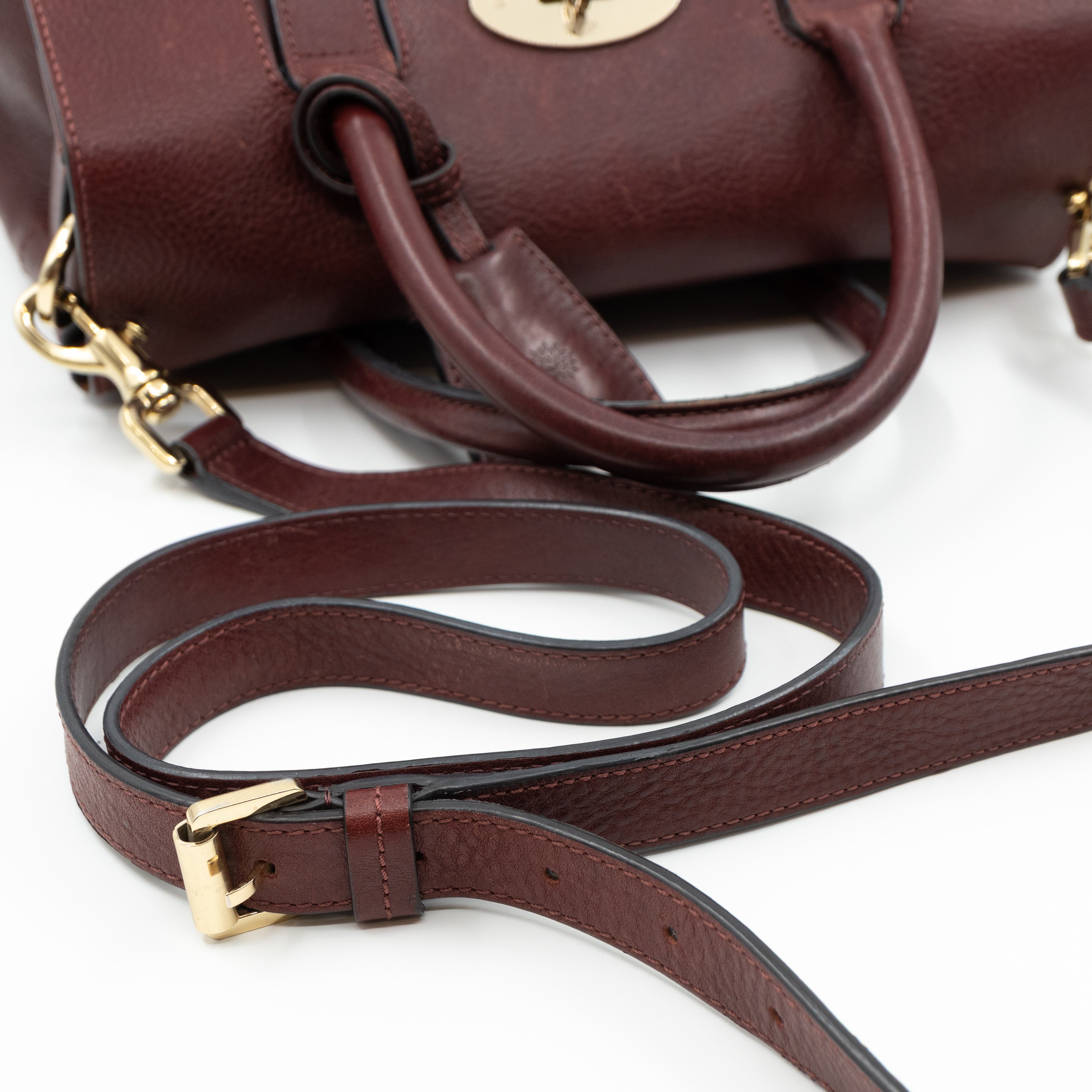 Small Bayswater Satchel Oxblood Leather