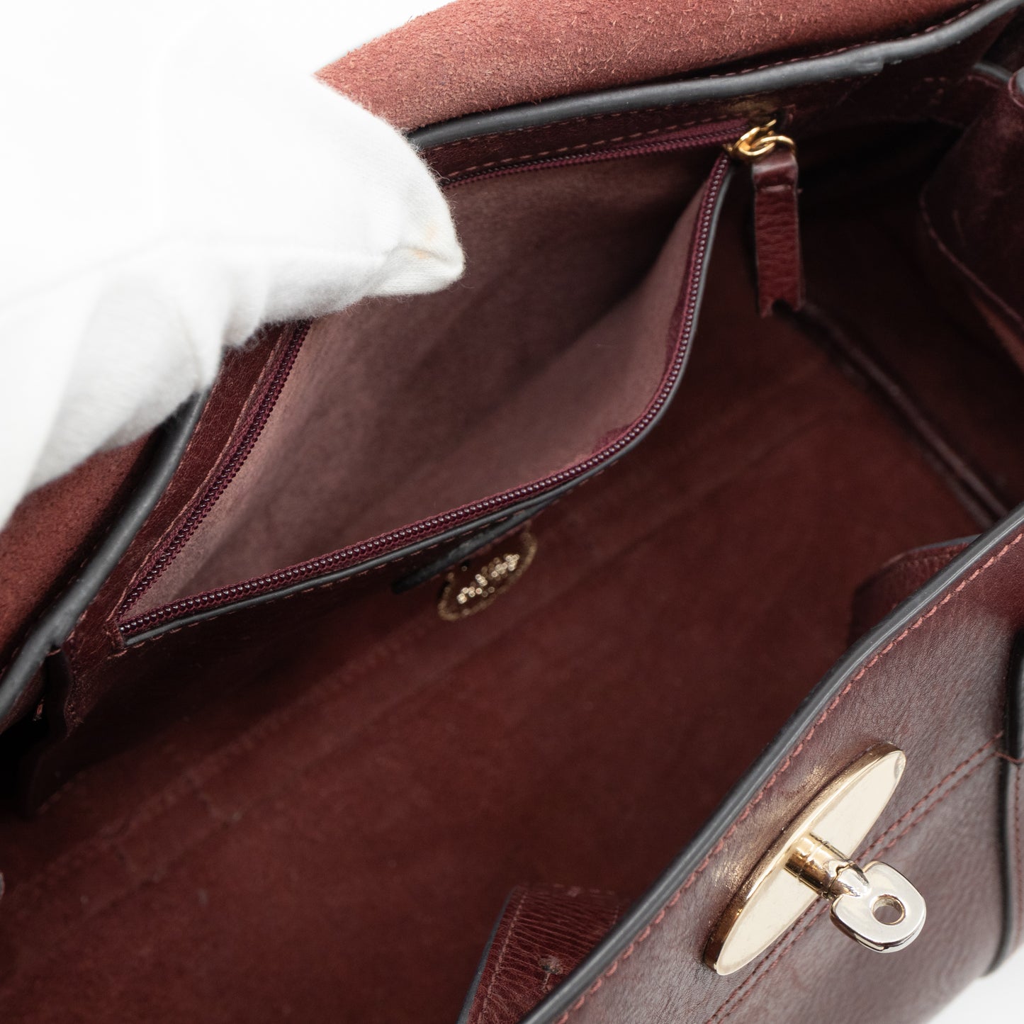 Small Bayswater Satchel Oxblood Leather