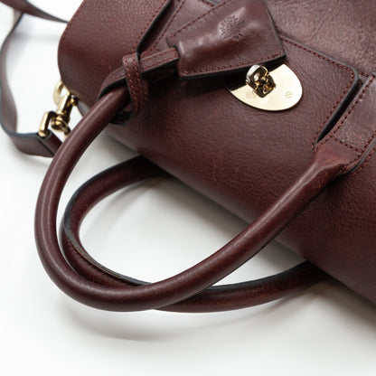 Small Bayswater Satchel Oxblood Leather
