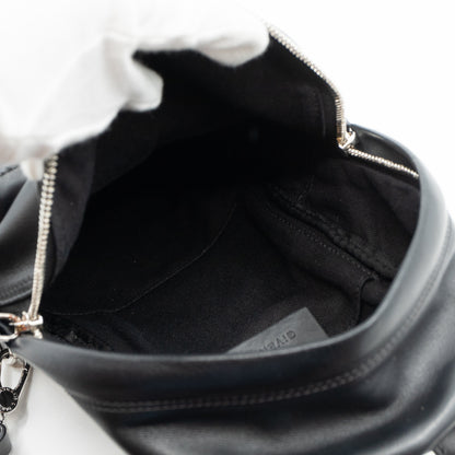 Nano Backpack Black Leather