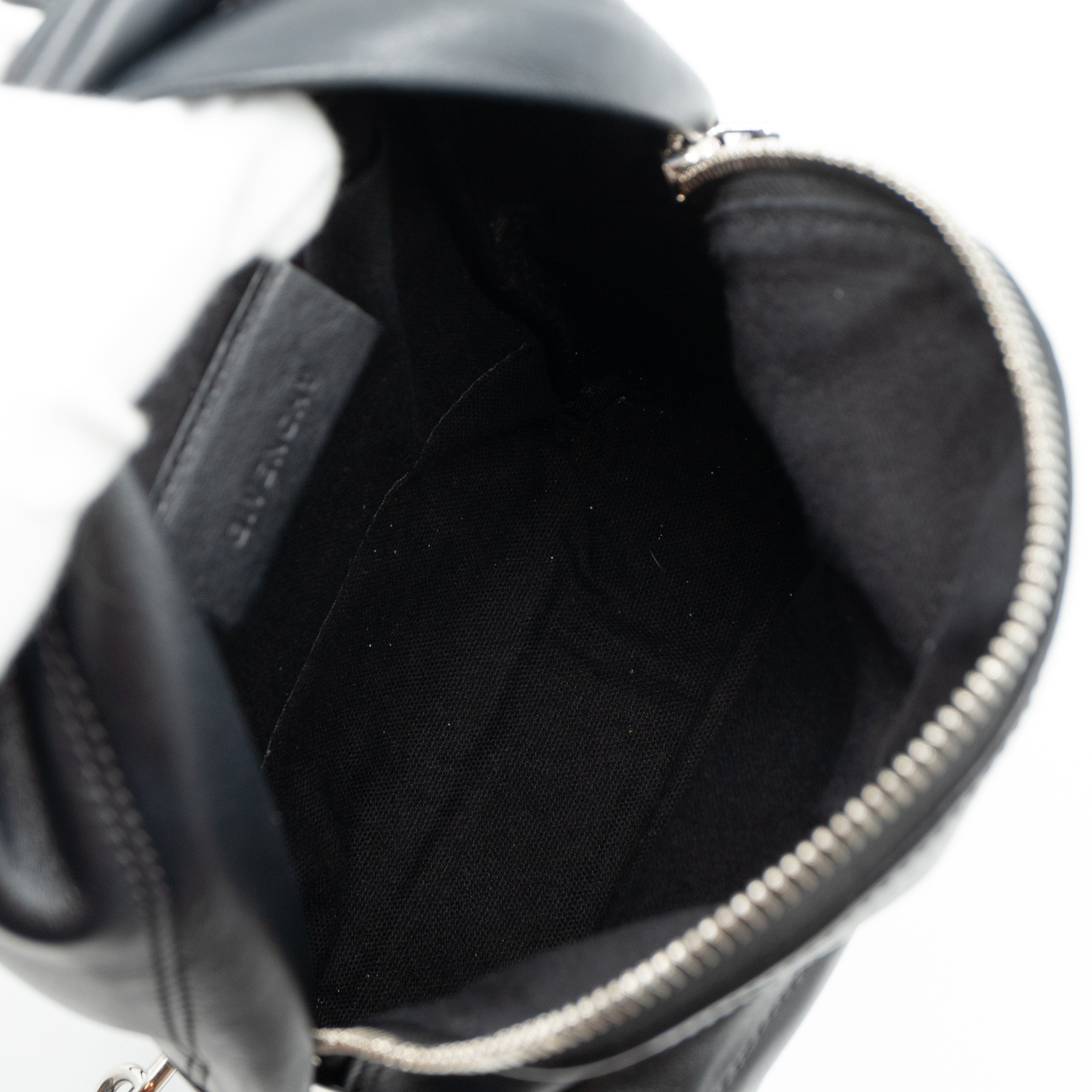 Nano Backpack Black Leather