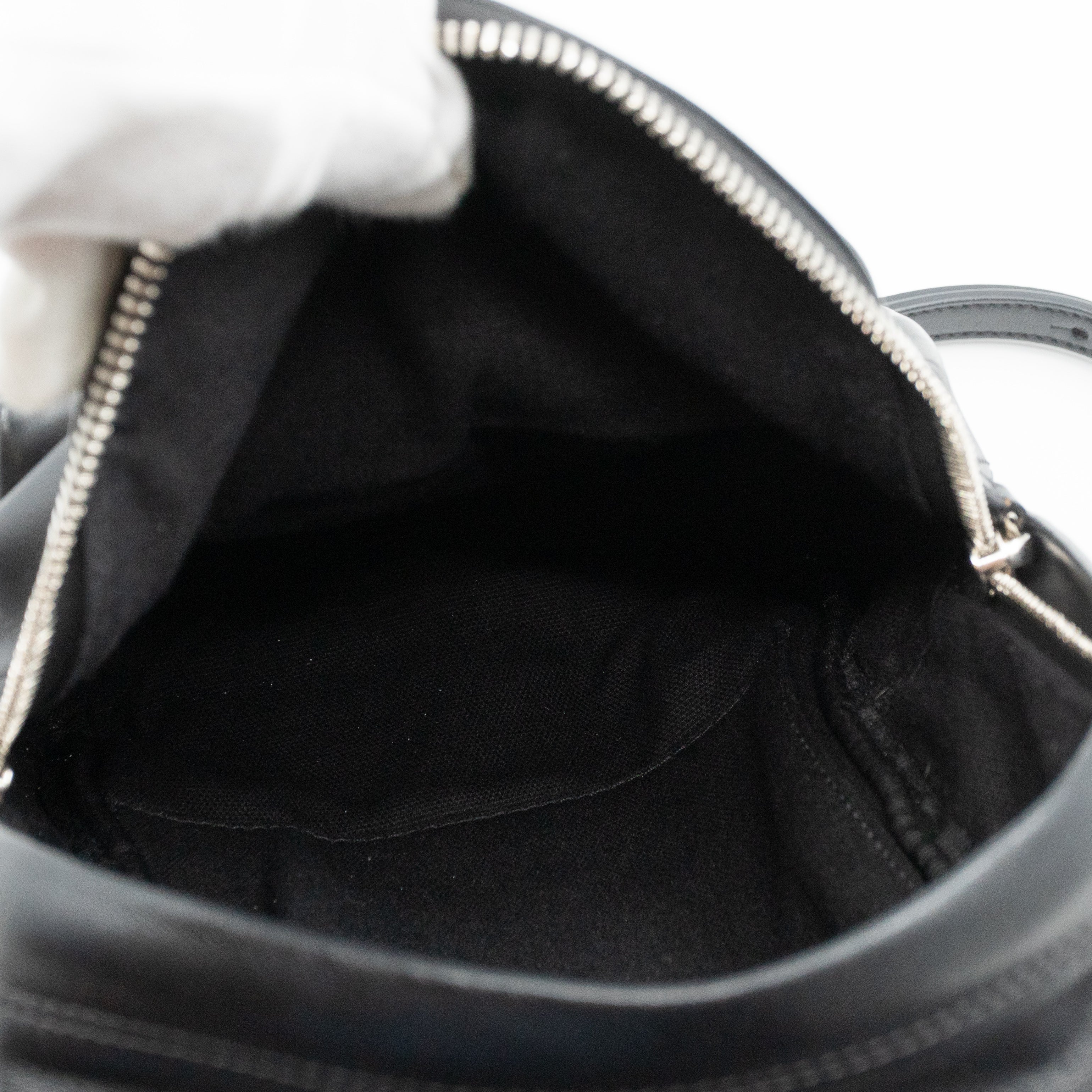 Nano Backpack Black Leather