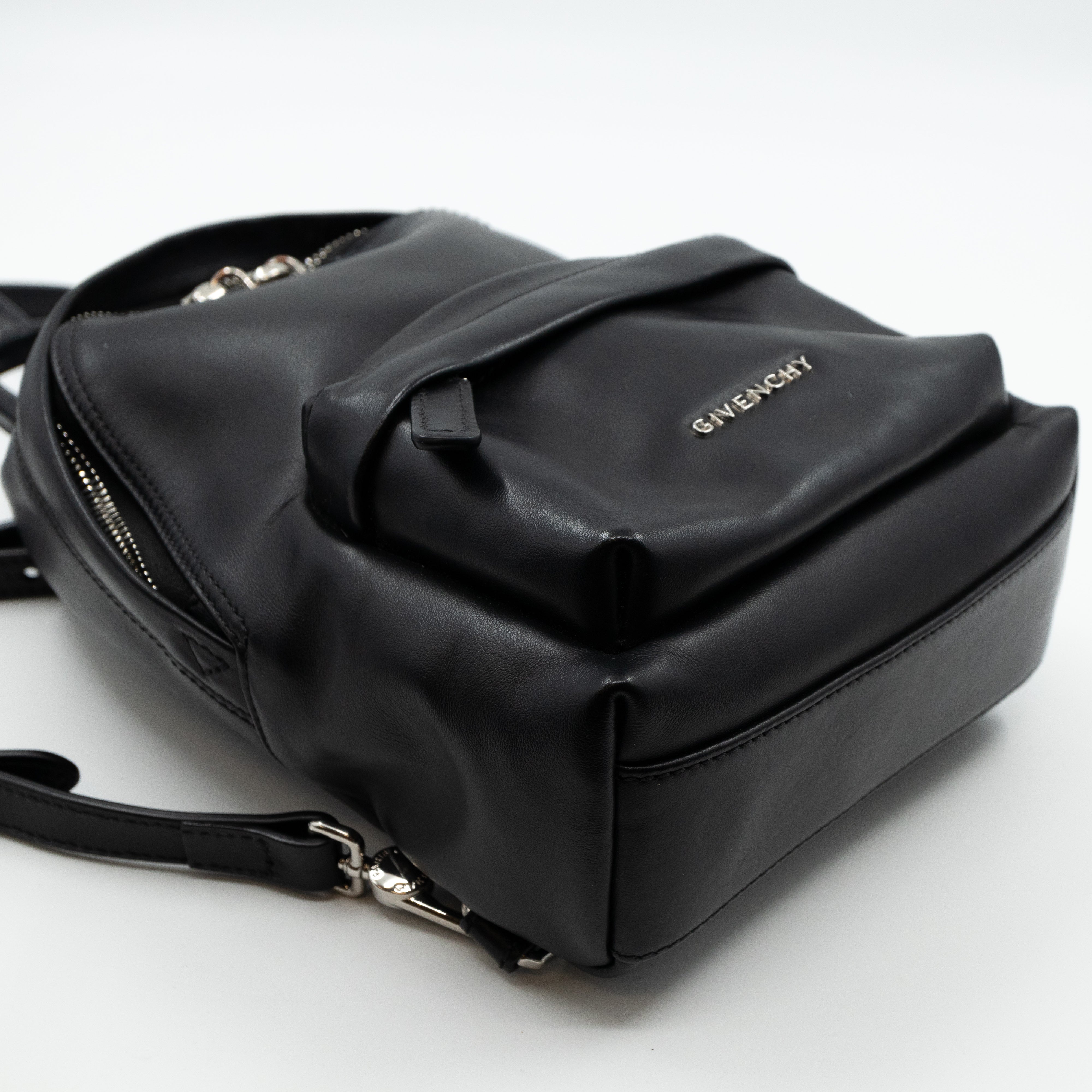 Nano Backpack Black Leather