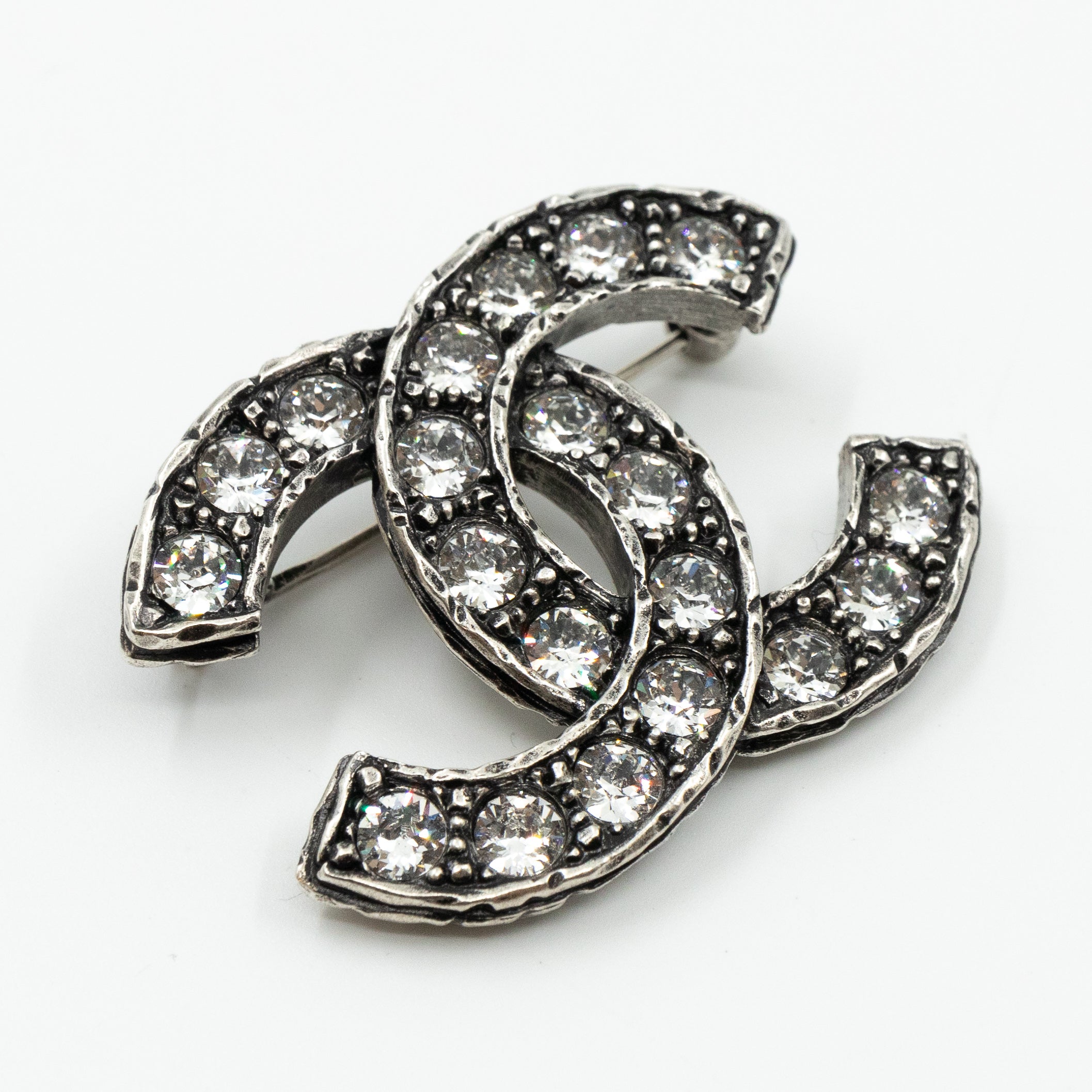 CC Brooch Crystal Ruthenium
