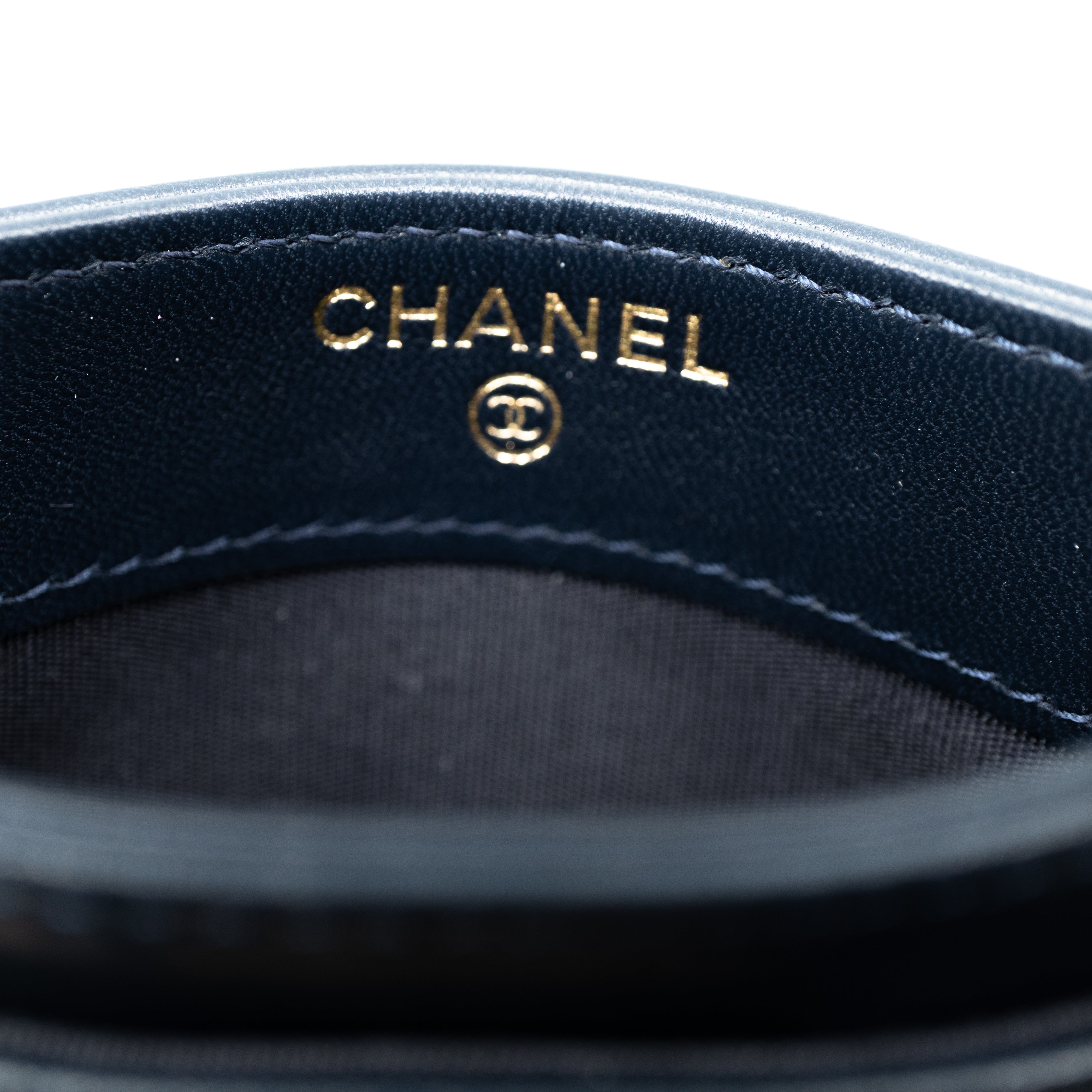 Boy Classic Card Holder Navy Blue Leather