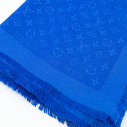 Monogram Shawl Blue