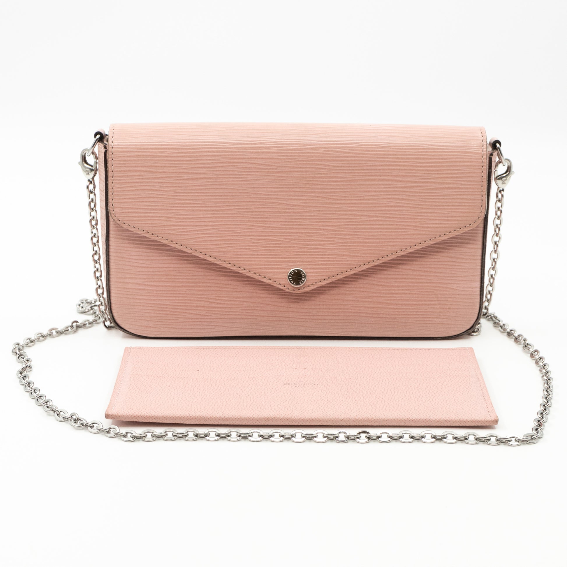 Louis Vuitton Rose Ballerine Epi Leather Pochette Felicie Bag