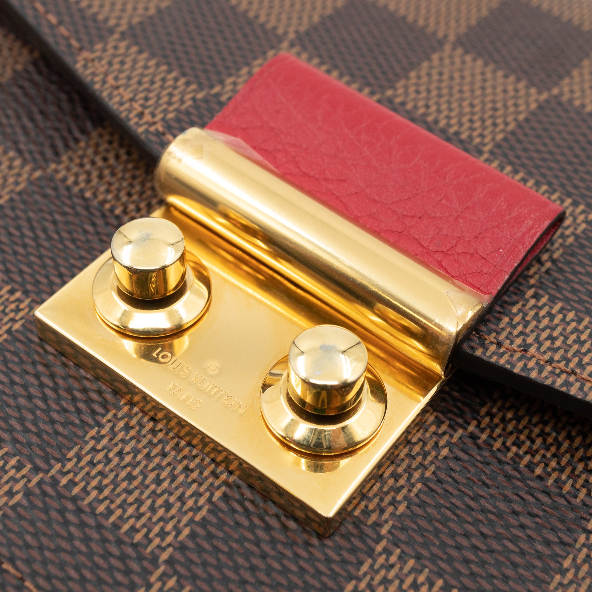 Louis Vuitton DAMIER Croisette chain wallet (N60357, N60287) by