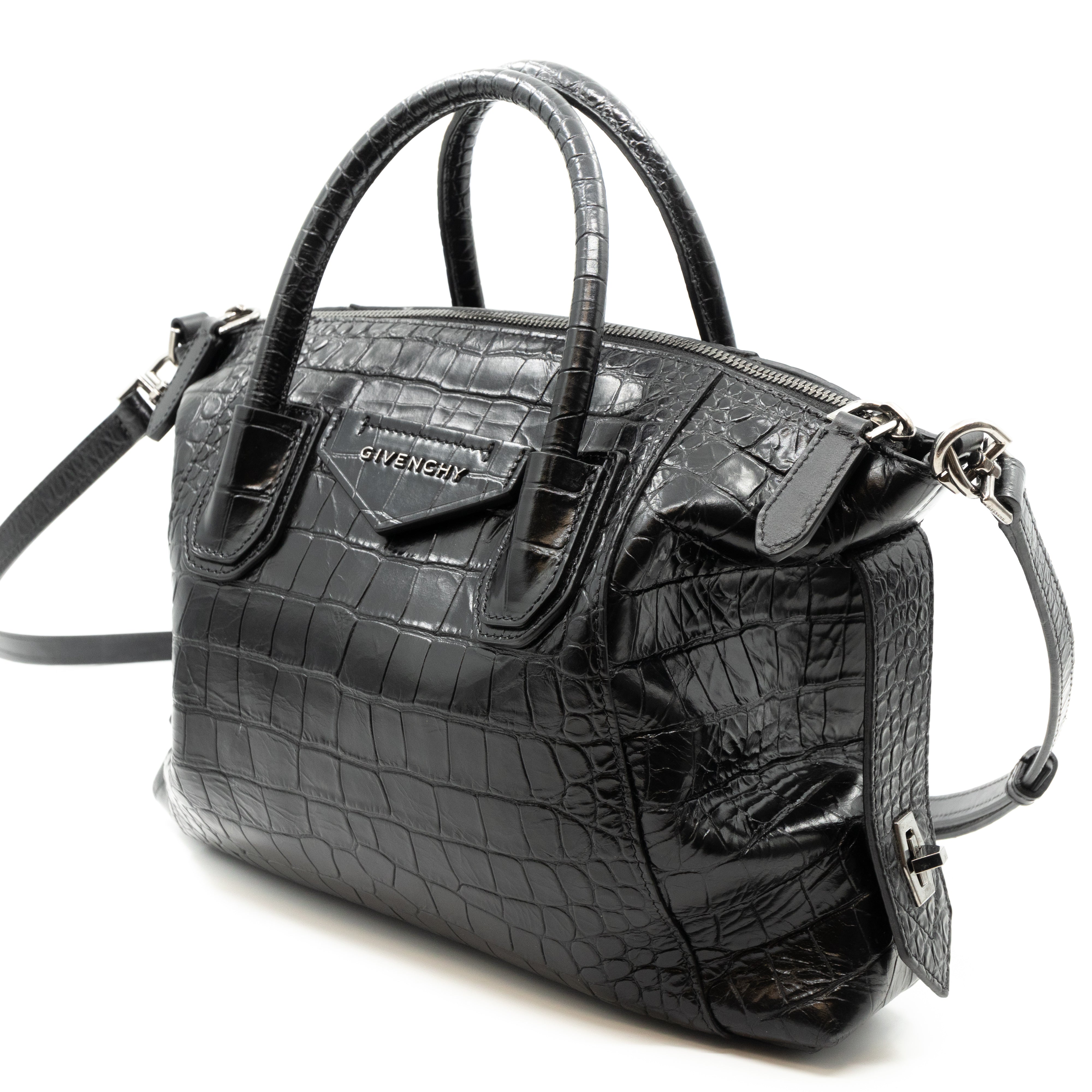 Soft Antigona Small Black Leather