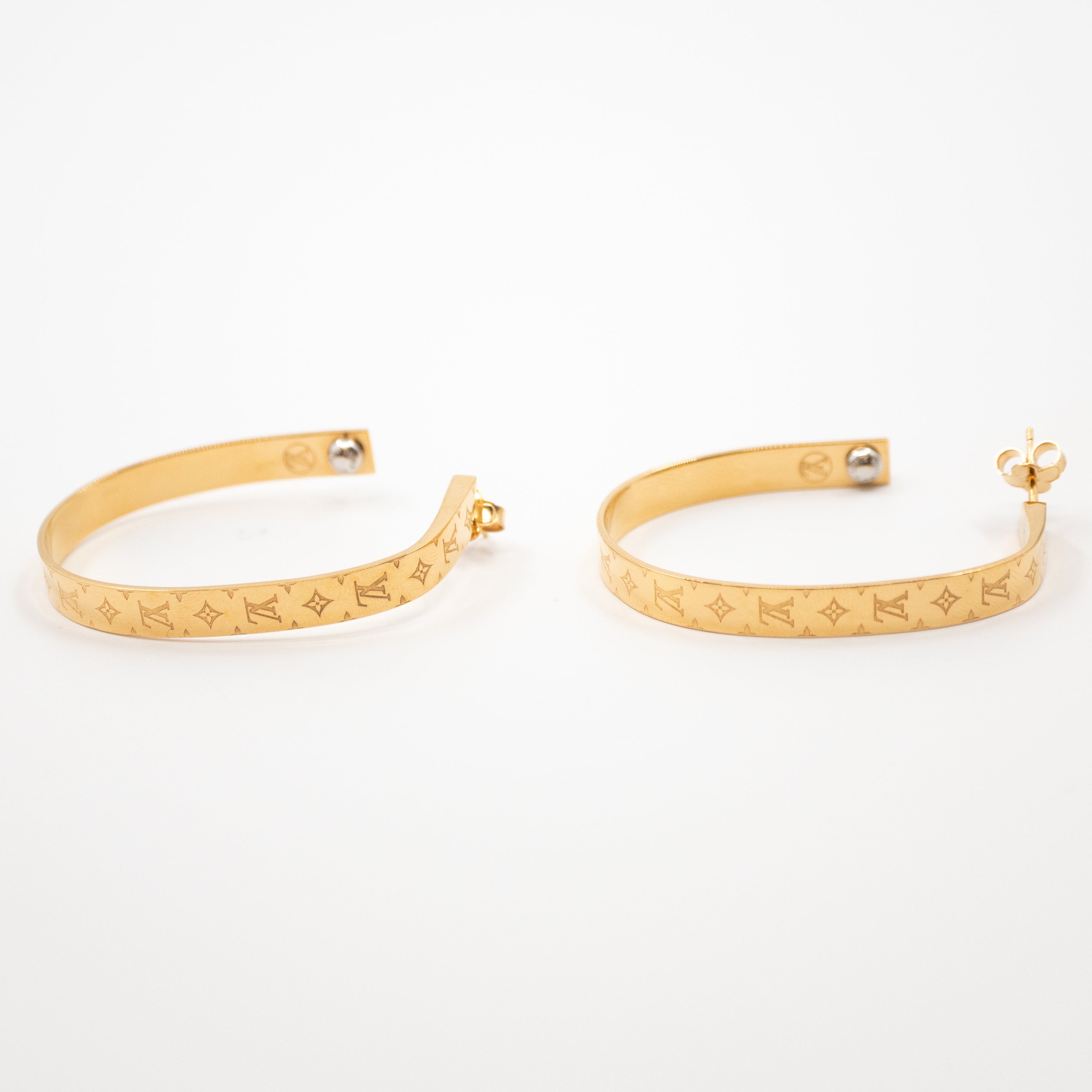 Nanogram Earrings Hoops Gold