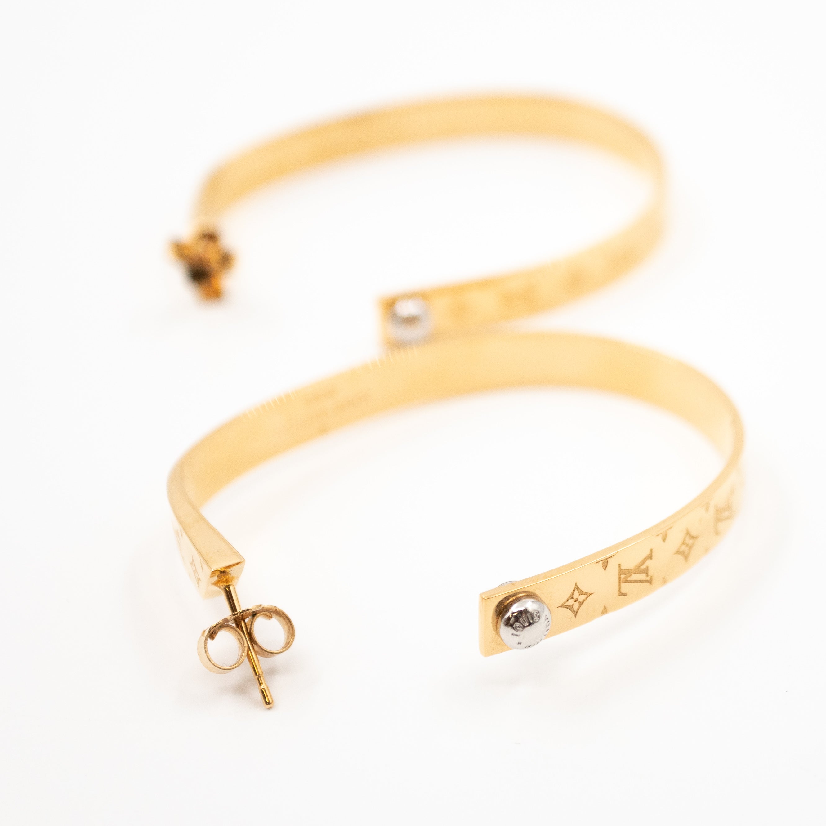 Nanogram Earrings Hoops Gold