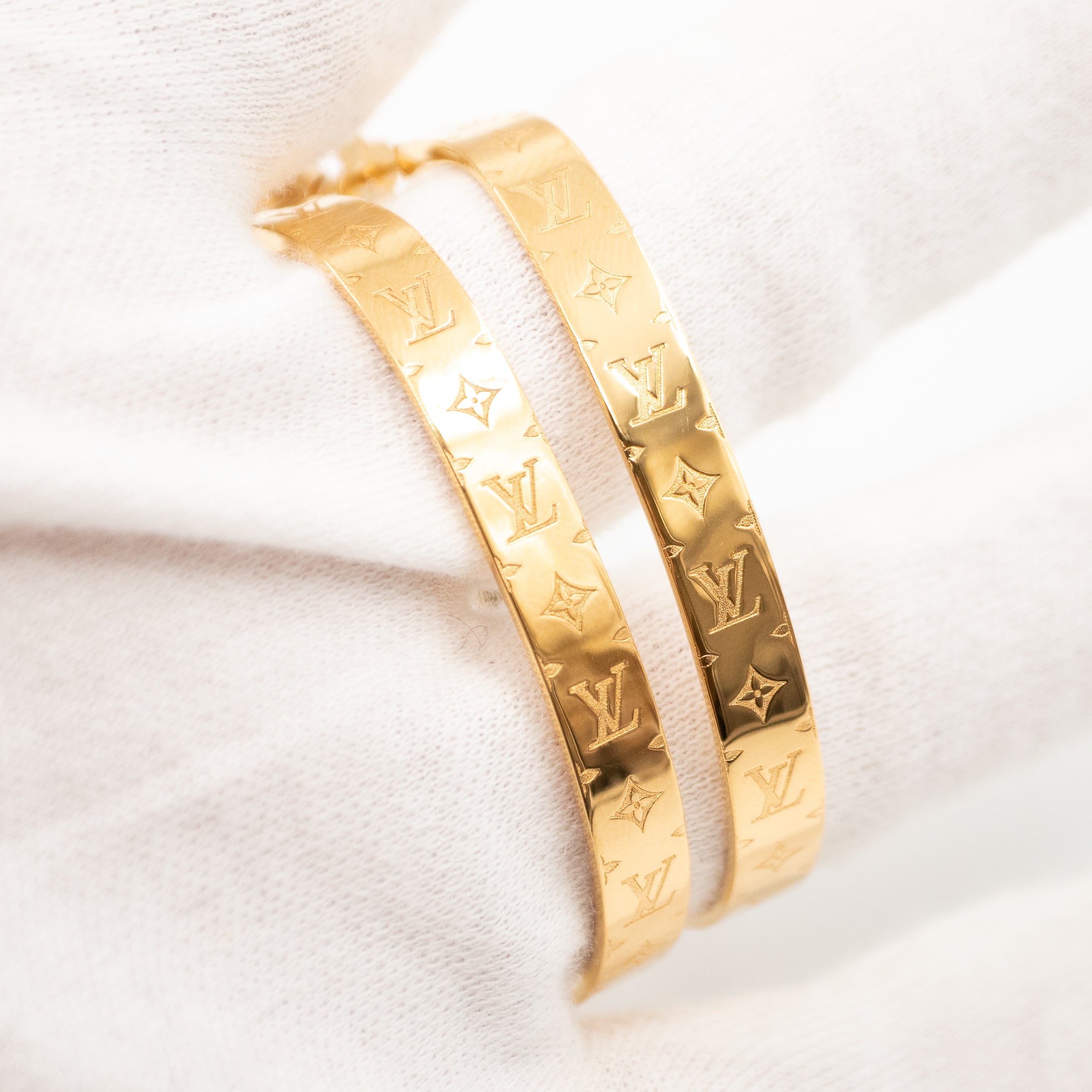 Nanogram Earrings Hoops Gold