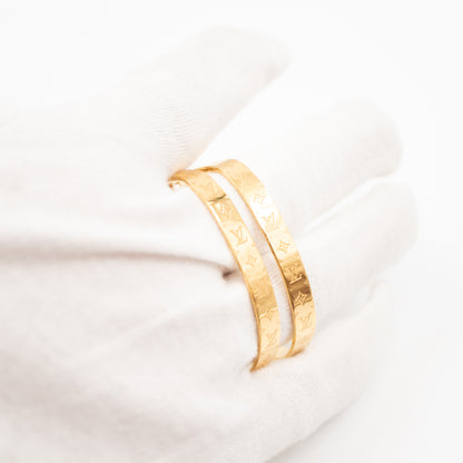 Nanogram Earrings Hoops Gold