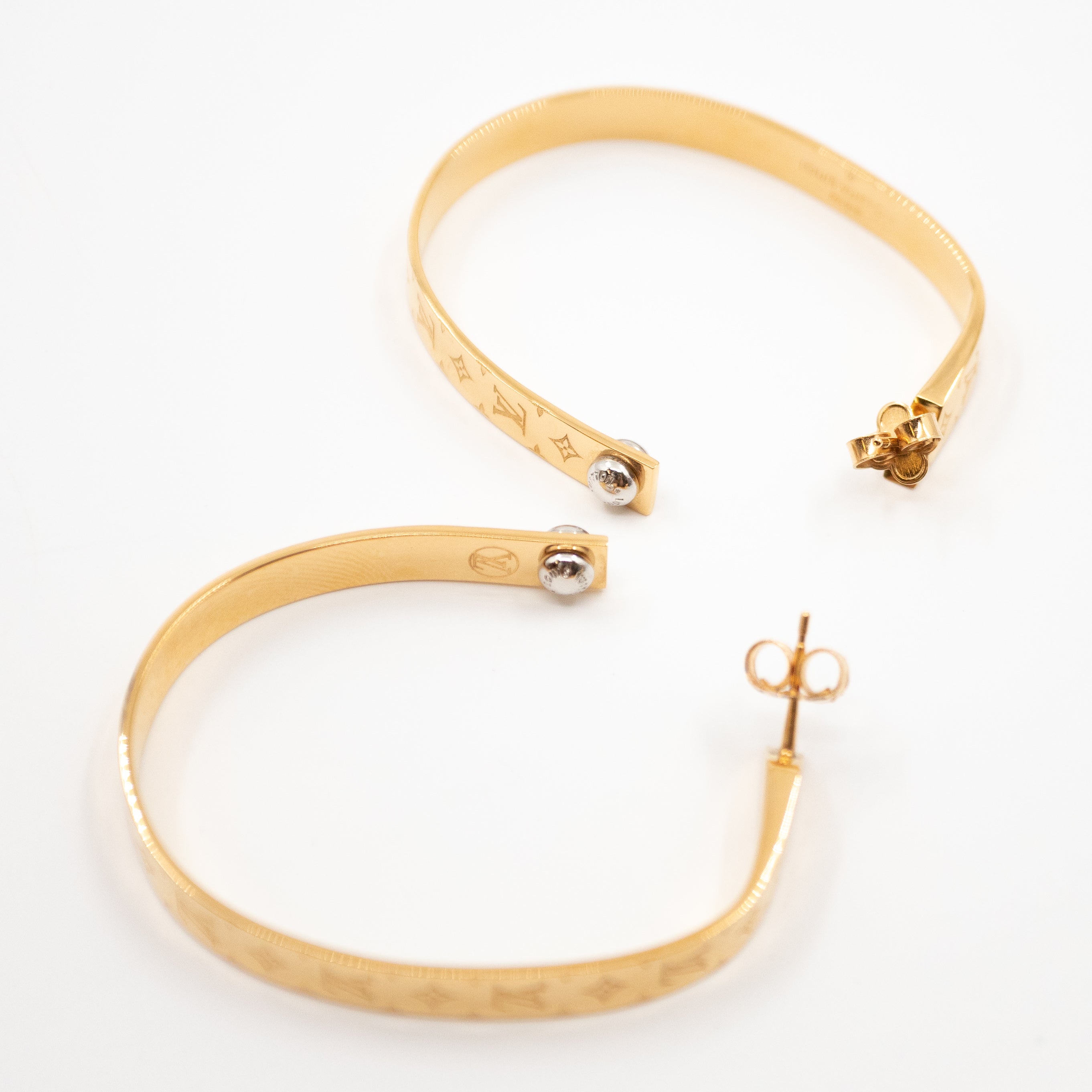 Nanogram Earrings Hoops Gold