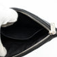 Matelasse Monogram Pouch Black Leather