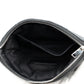 Matelasse Monogram Pouch Black Leather