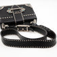 Cahier Studded Black Leather
