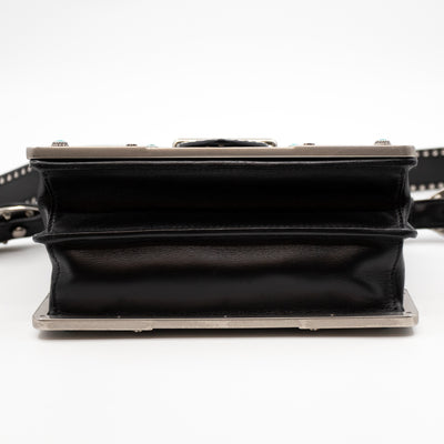 Cahier Studded Black Leather