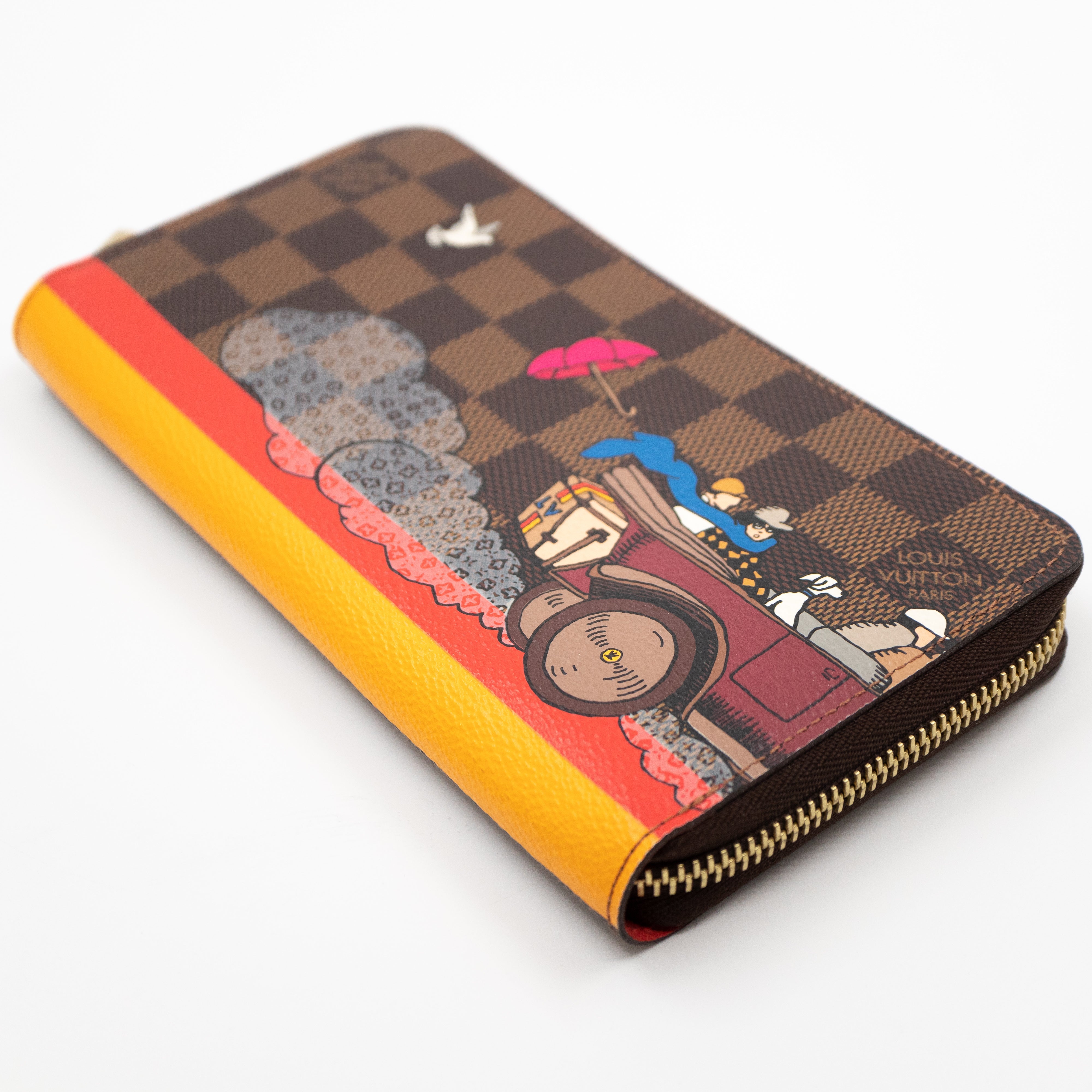 Zippy Wallet Damier Ebene Evasion Orange