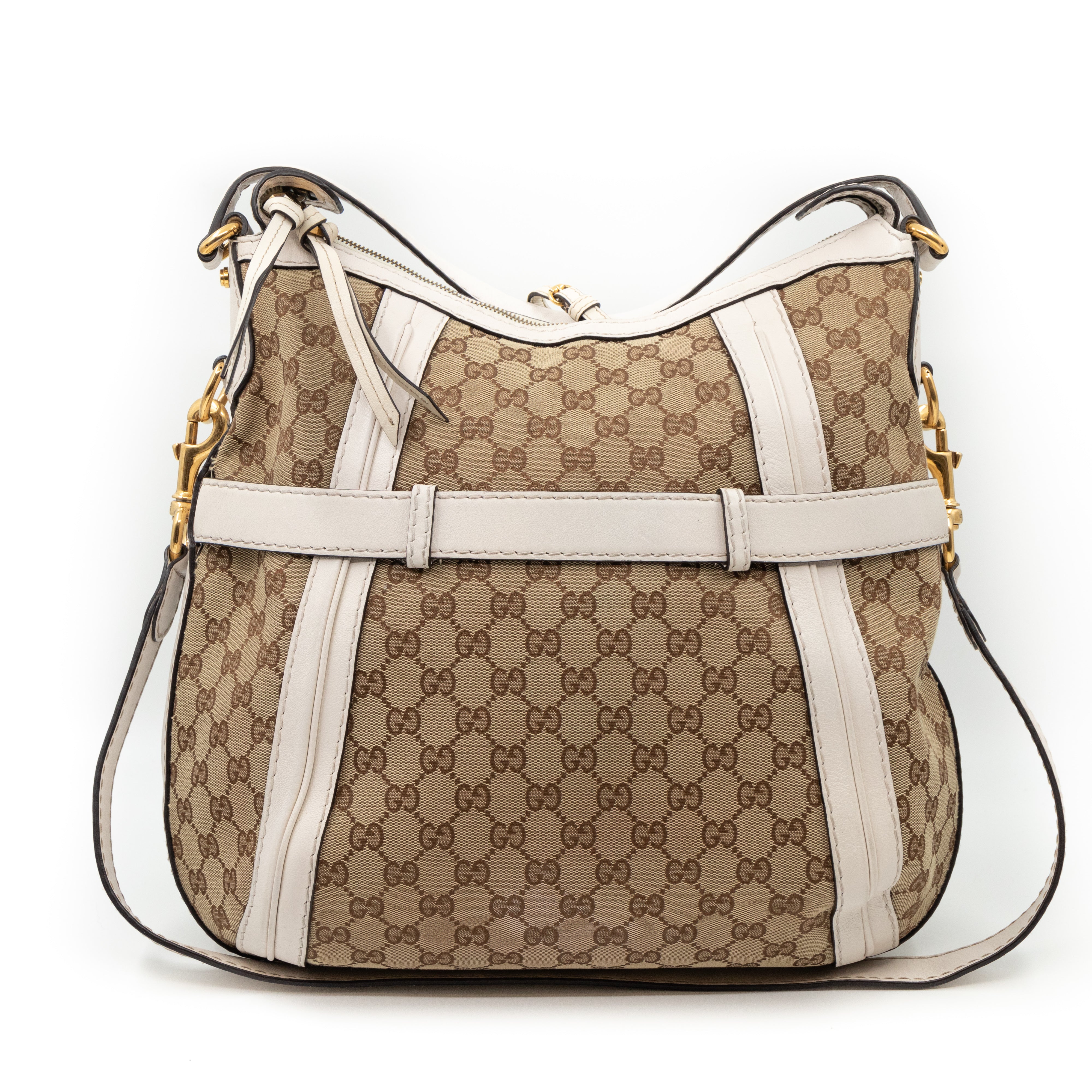 GG Running Hobo Bag White