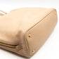 Large Shopping Tote Beige Leather
