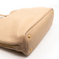 Large Shopping Tote Beige Leather