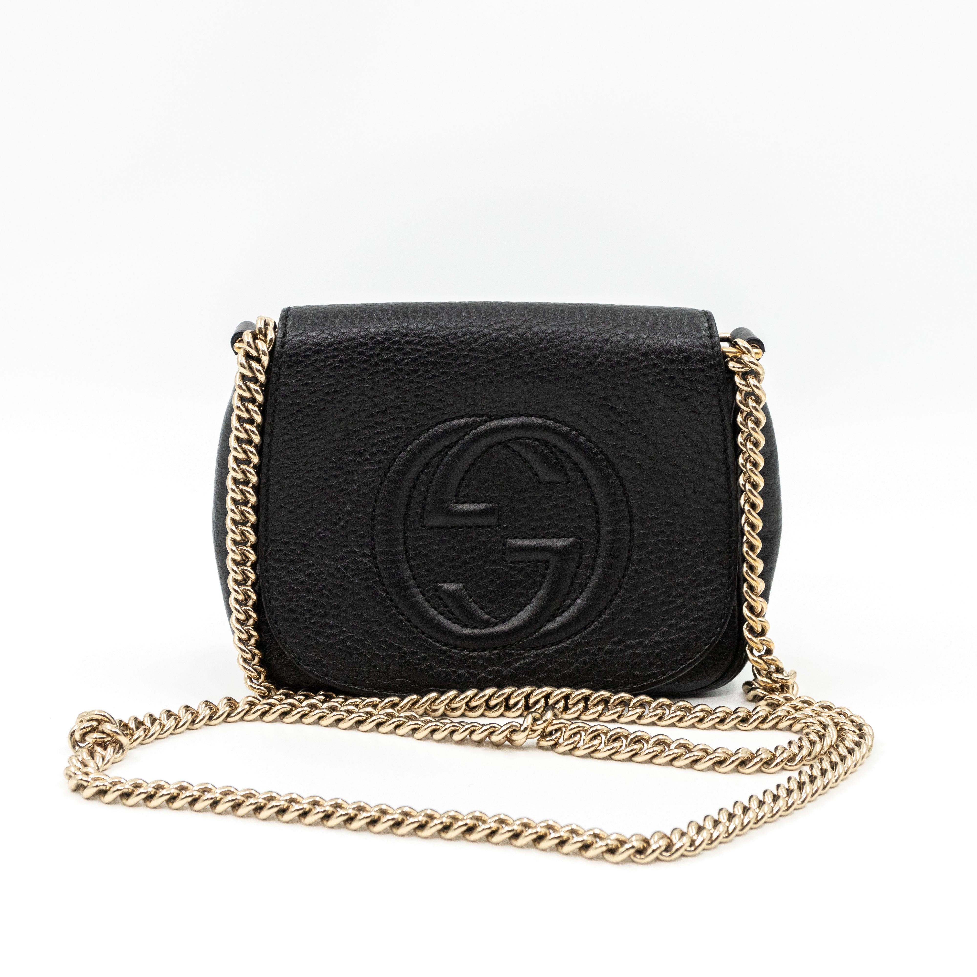 Gucci soho leather on sale mini chain bag