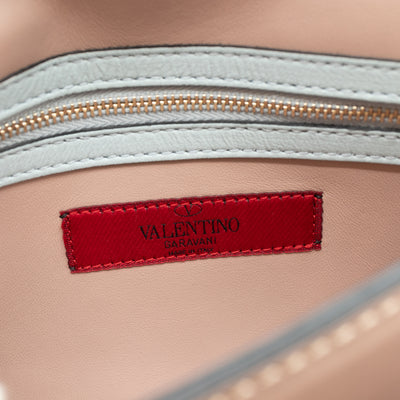 Rockstud Flap Clutch Light Blue