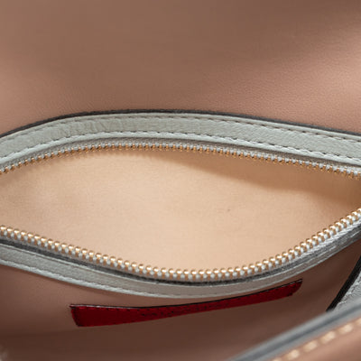 Rockstud Flap Clutch Light Blue