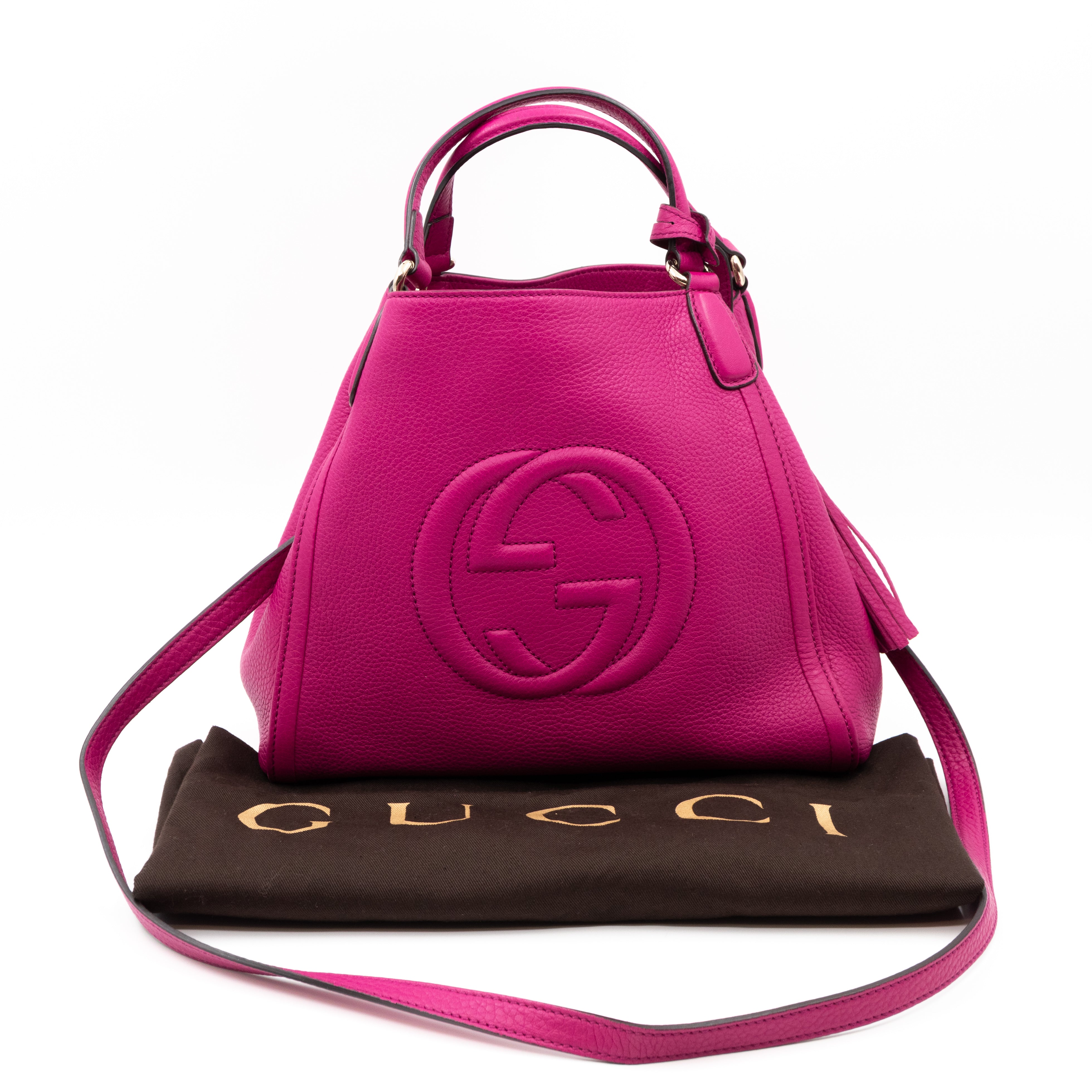 Soho Two Way Tote Rose Leather