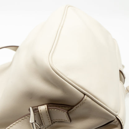 City Sport Backpack Talc White Leather