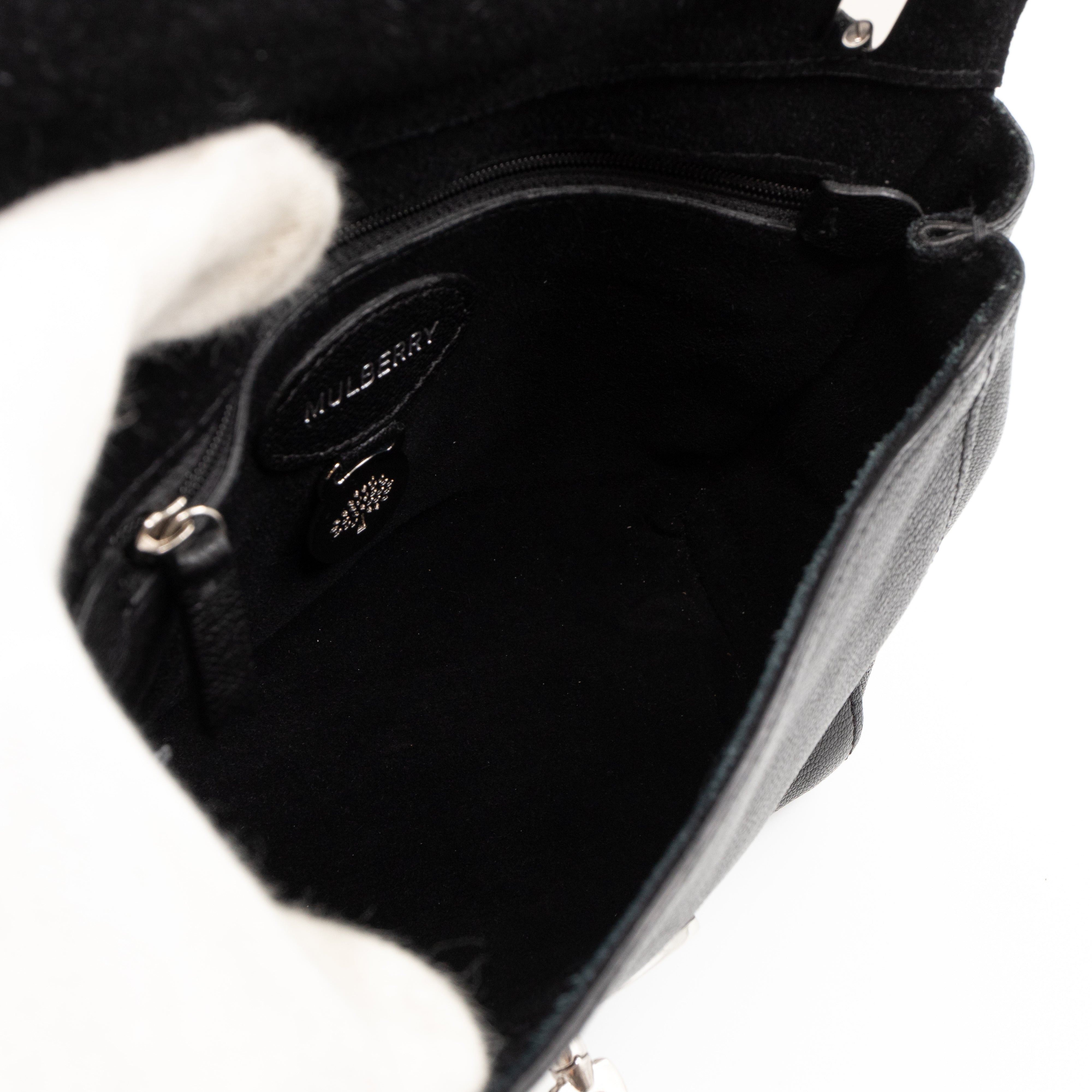 Lily Small Black Leather