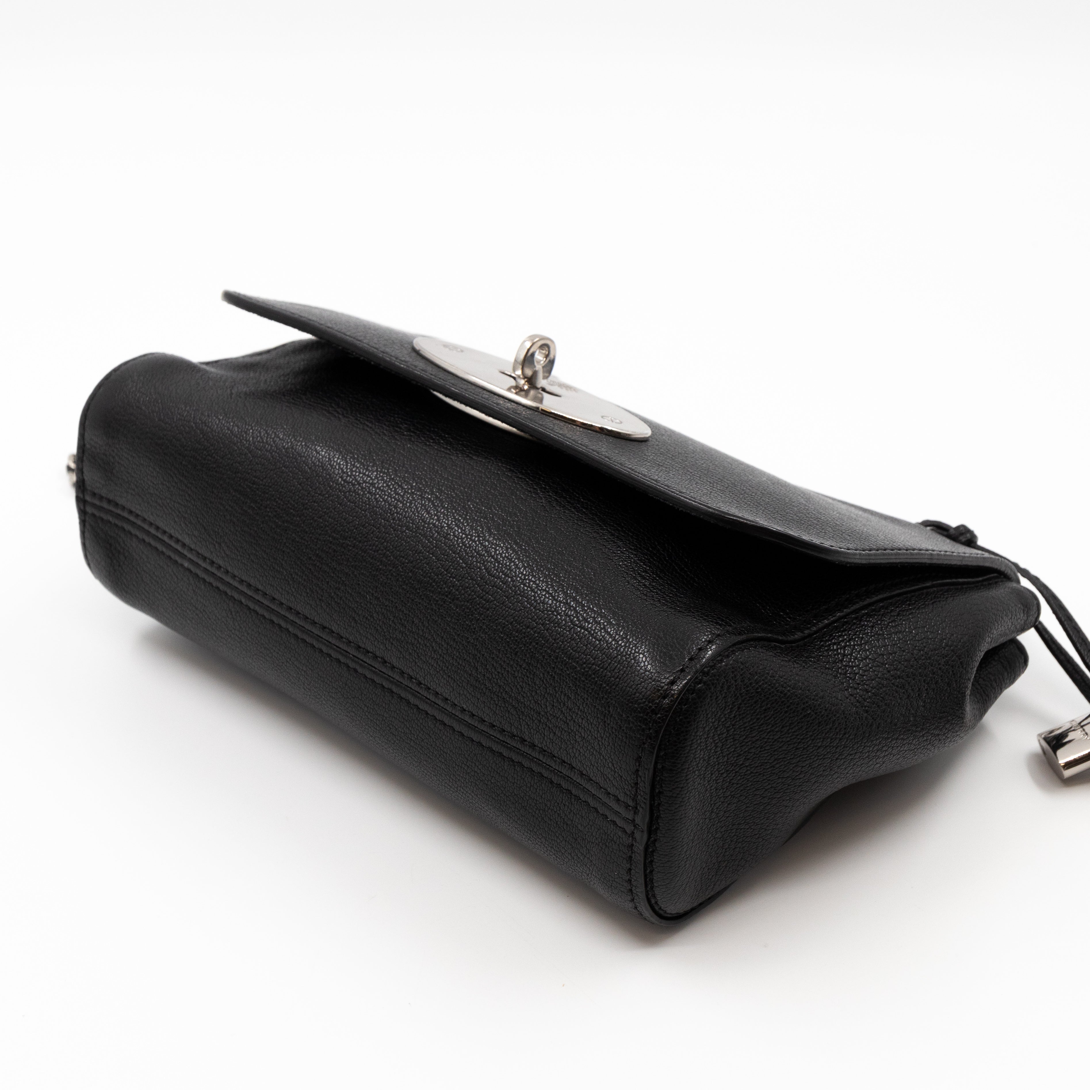 Lily Small Black Leather